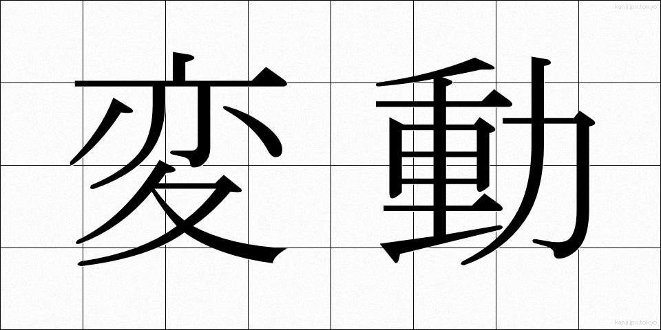 変動 (へんどう)