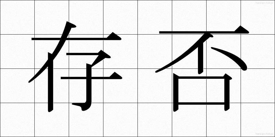 存否 (そんぴ)