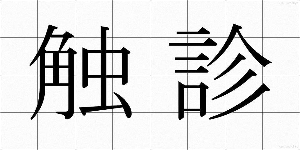 触診 (しょくしん)