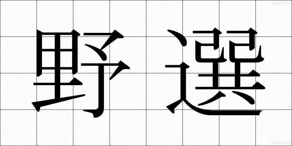 野選 (やせん)