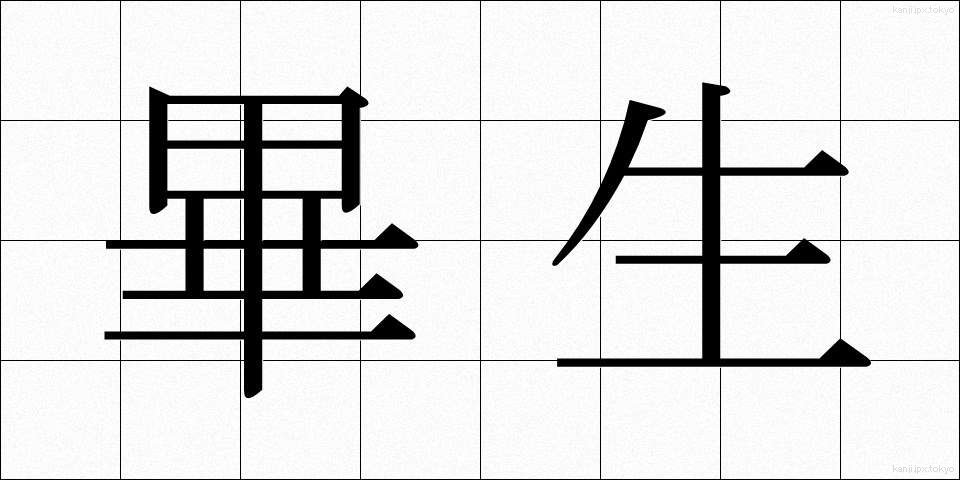 畢生 (ひっせい)