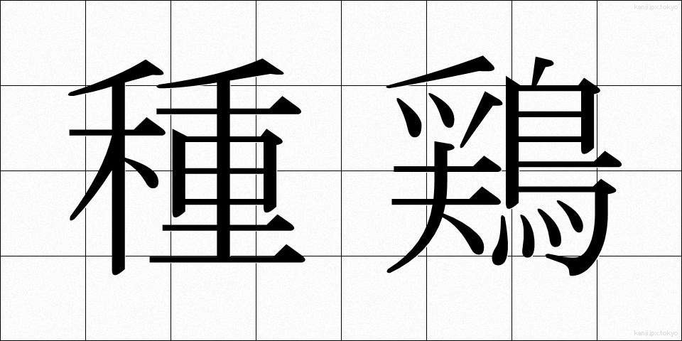 種鶏 (たねにわとり)