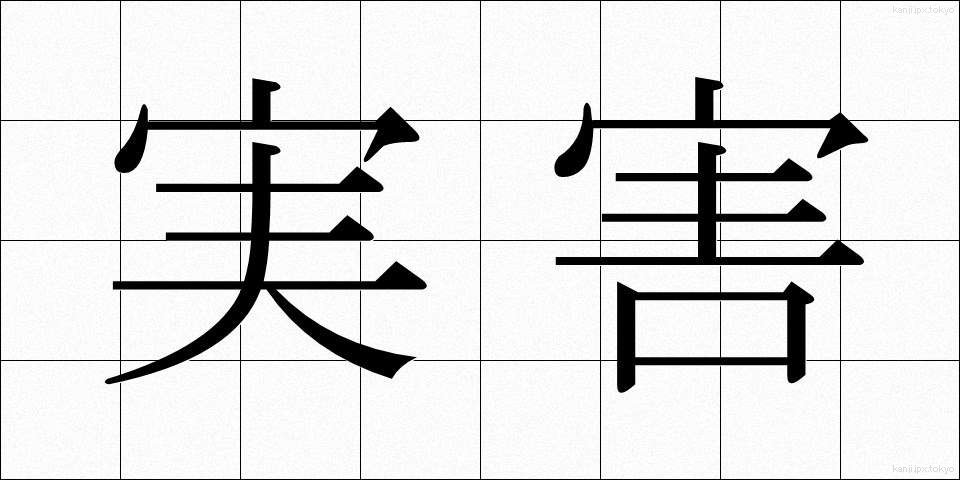 実害 (じつがい)