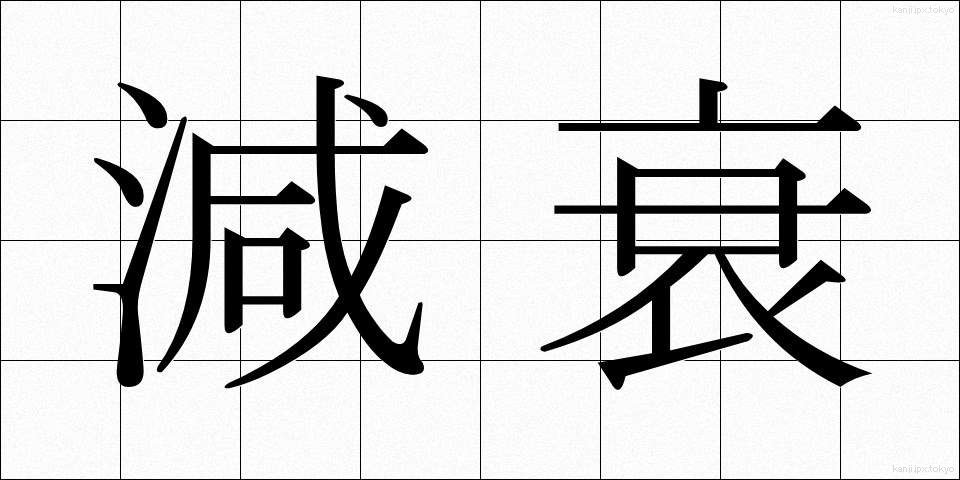 減衰 (げんすい)