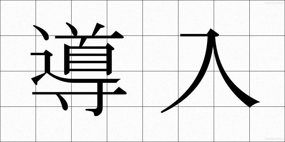 導入 (どうにゅう)