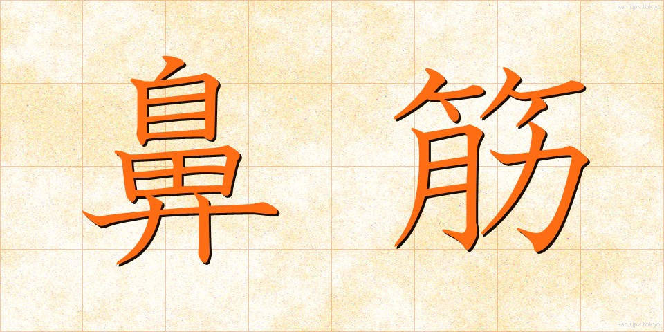 鼻筋 (はなすじ)
