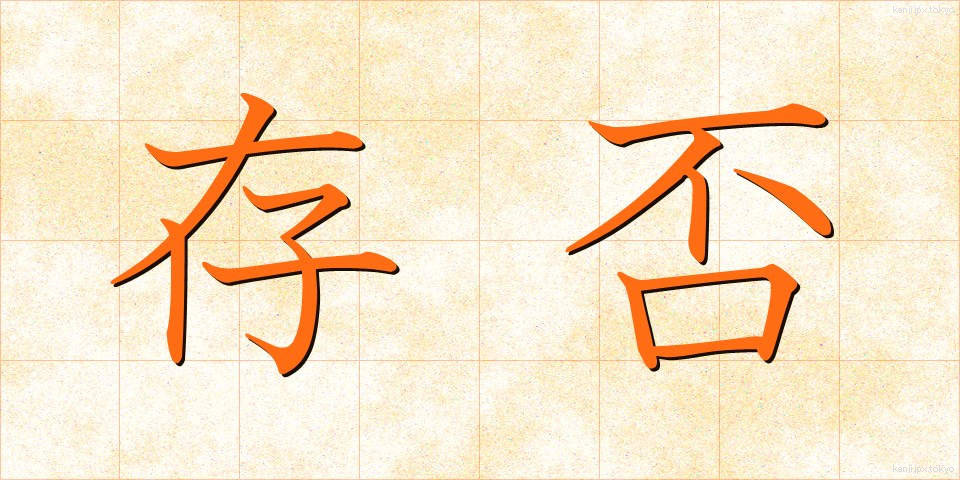 存否 (そんぴ)
