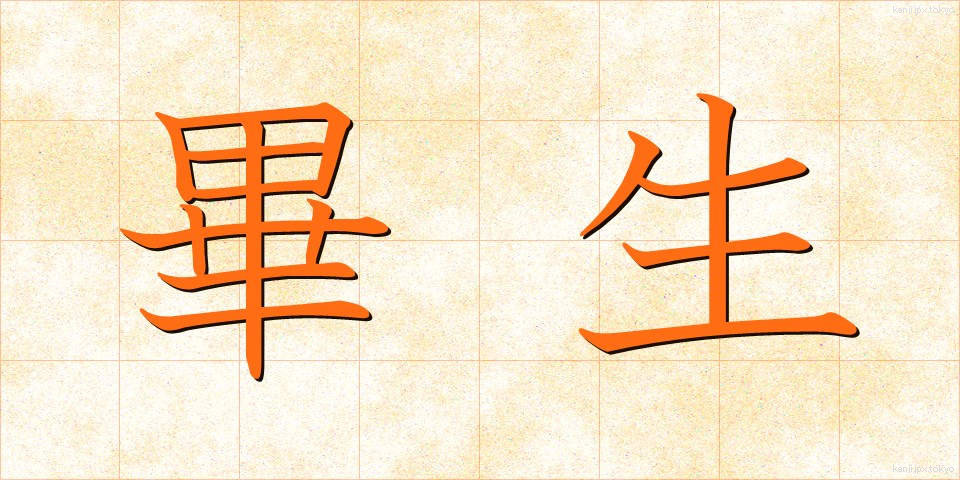 畢生 (ひっせい)