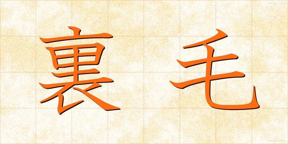 裏毛 (うらげ)