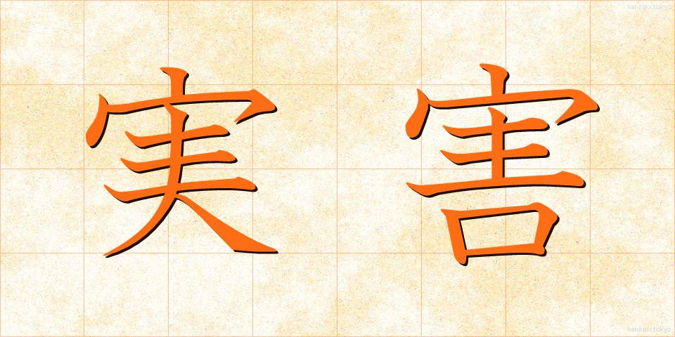 実害 (じつがい)