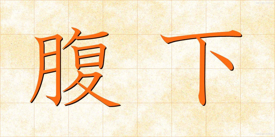 腹下 (ふくか)