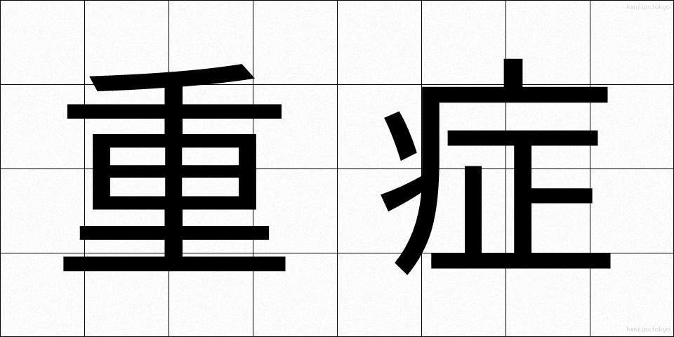 重症 (じゅうしょう)