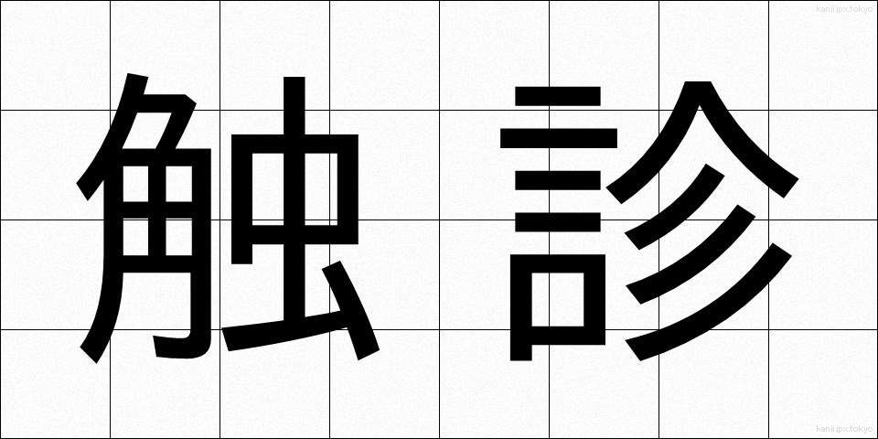 触診 (しょくしん)