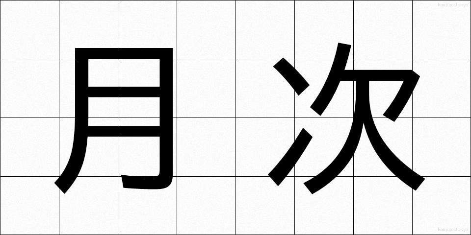 月次 (げつじ)