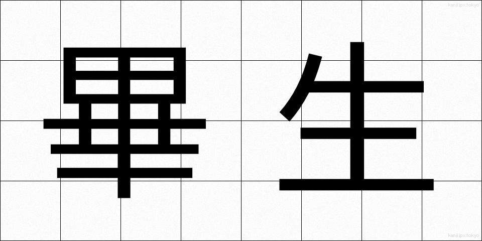 畢生 (ひっせい)