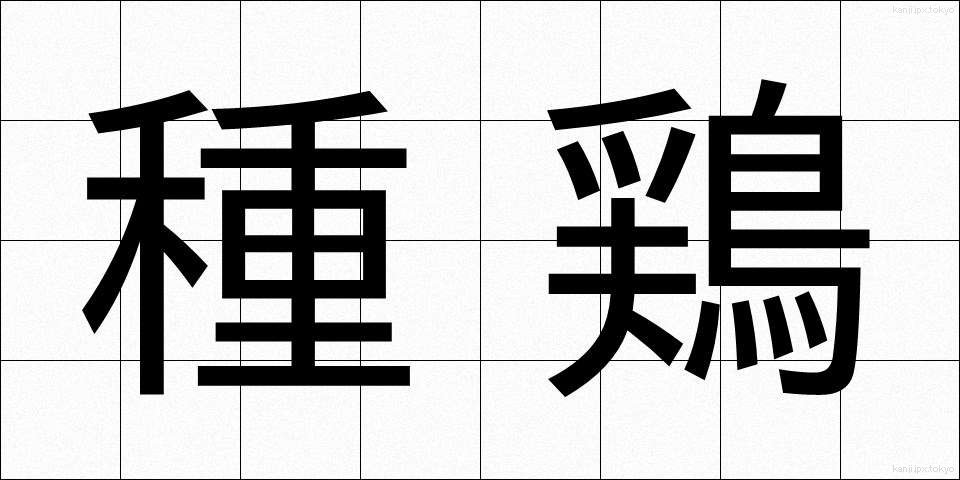 種鶏 (たねにわとり)
