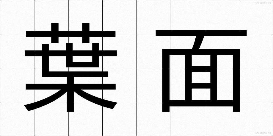 葉面 (ようめん)