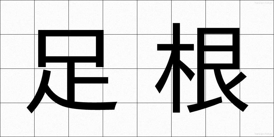 足根 (そっこん)