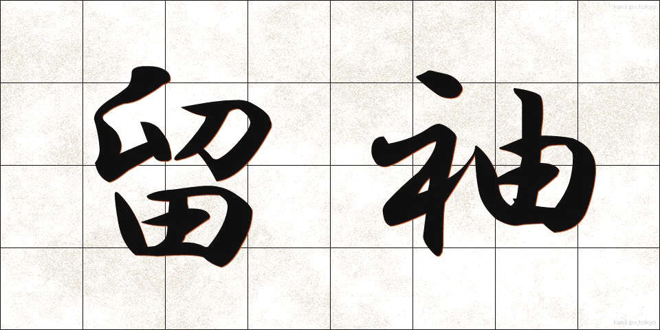 留袖 (とめそで)