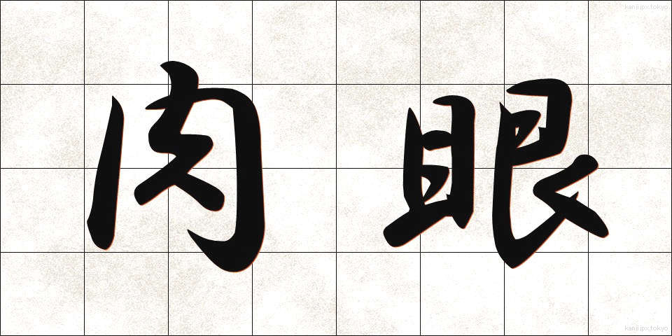 肉眼 (にくがん)