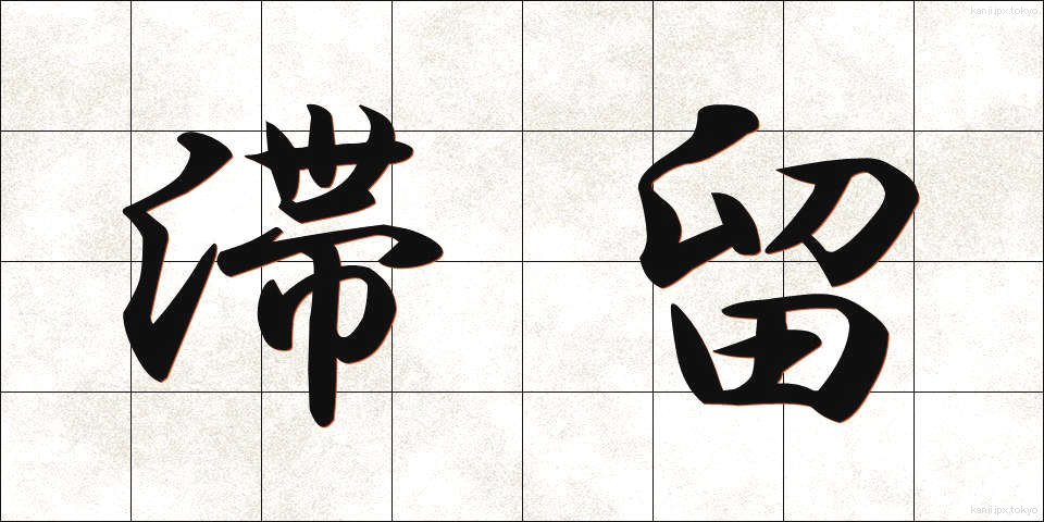滞留 (たいりゅう)