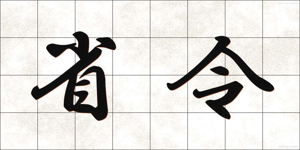省令 (しょうれい)