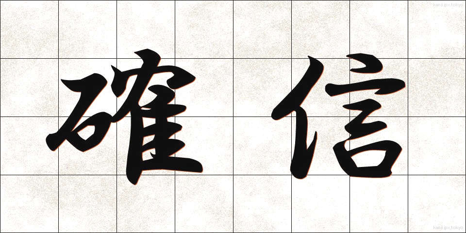 確信 (かくしん)