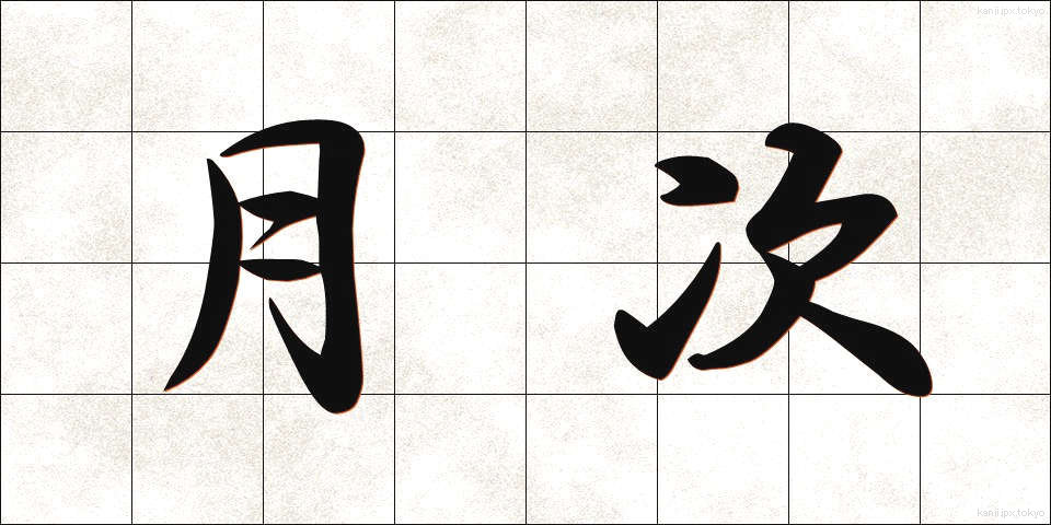 月次 (げつじ)