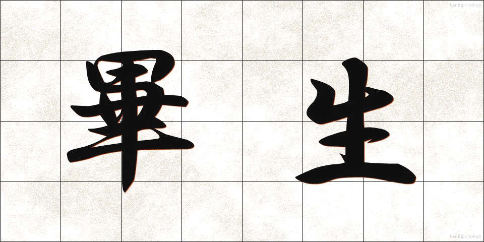 畢生 (ひっせい)
