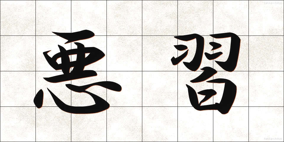 悪習 (あくしゅう)