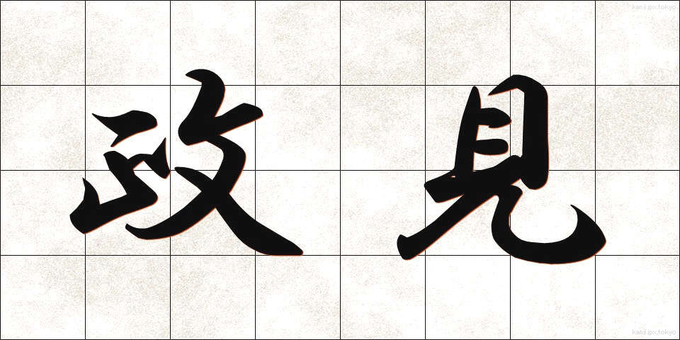 政見 (せいけん)