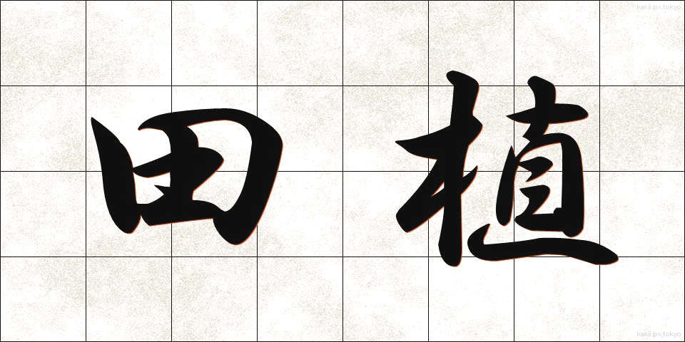 田植 (たうえ)