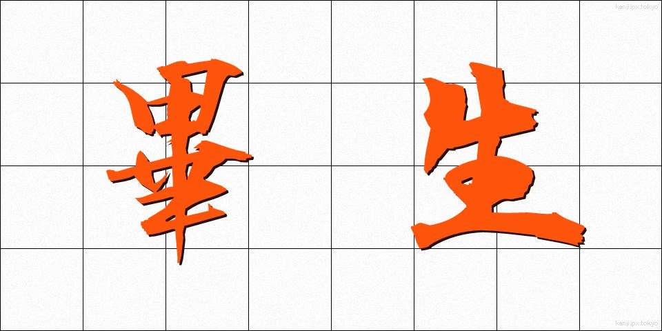 畢生 (ひっせい)