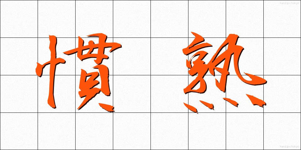 慣熟 (かんじゅく)