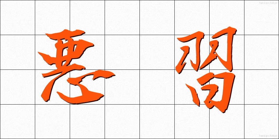 悪習 (あくしゅう)