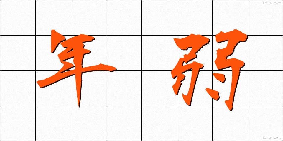年弱 (ねんじゃく)