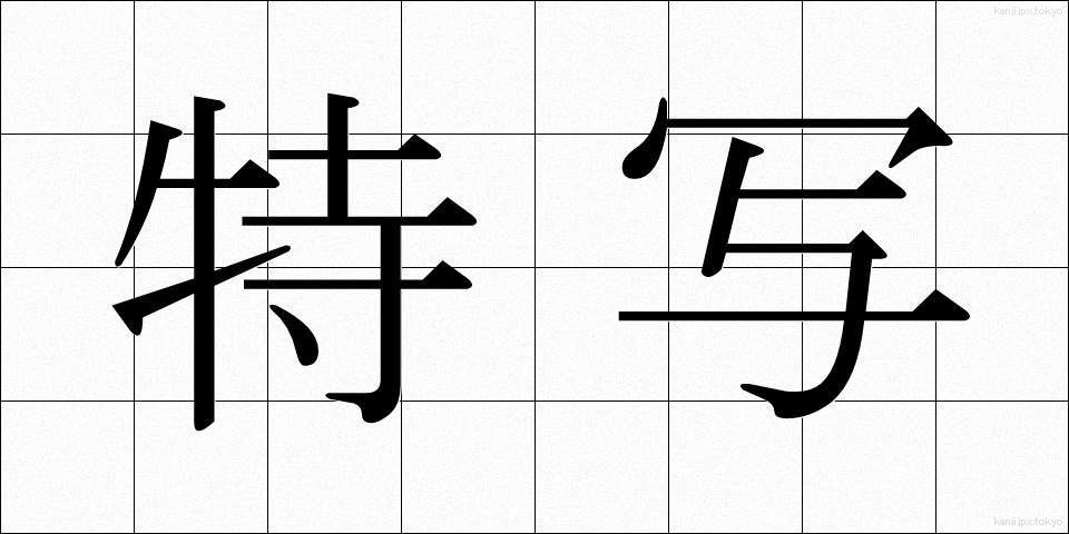 特写 (とくしゃ)