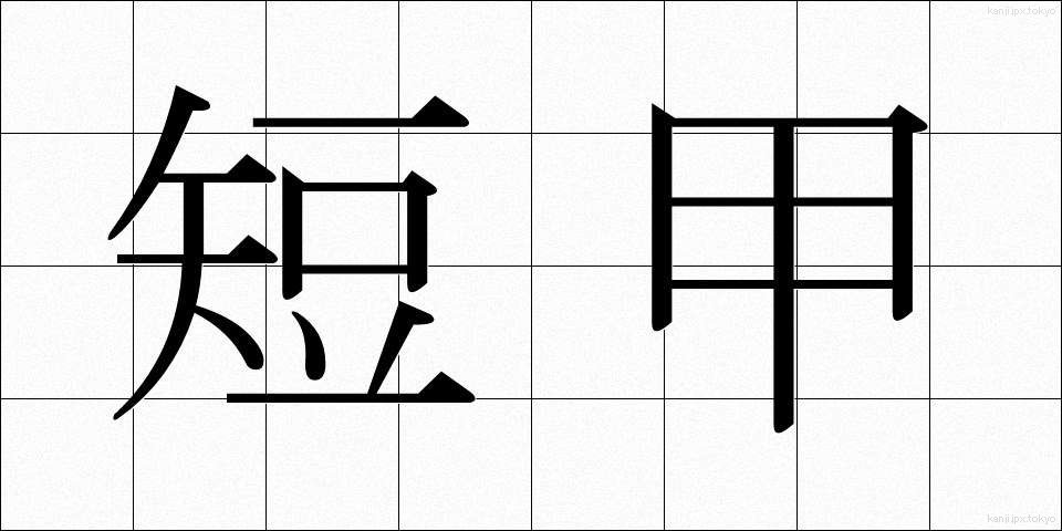 短甲 (たんこう)