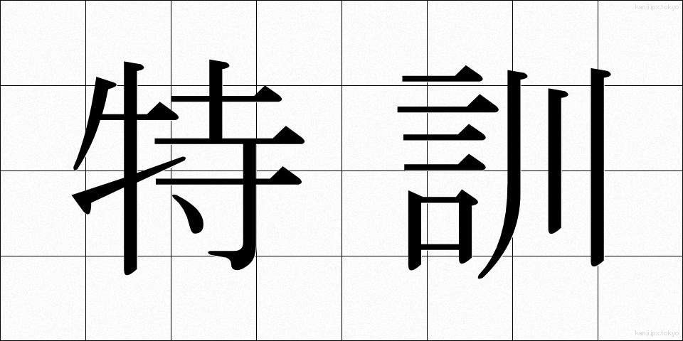 特訓 (とっくん)