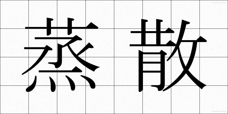 蒸散 (じょうさん)
