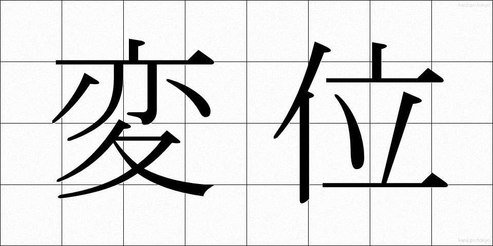 変位 (へんい)