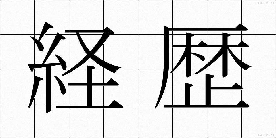 経歴 (けいれき)