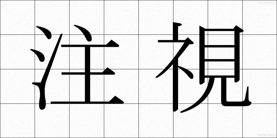 注視 (ちゅうし)
