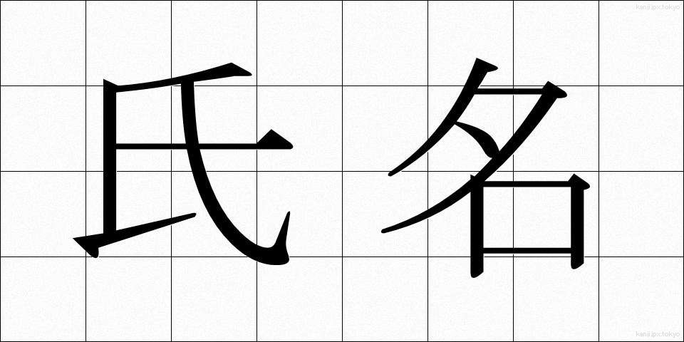 氏名 (しめい)