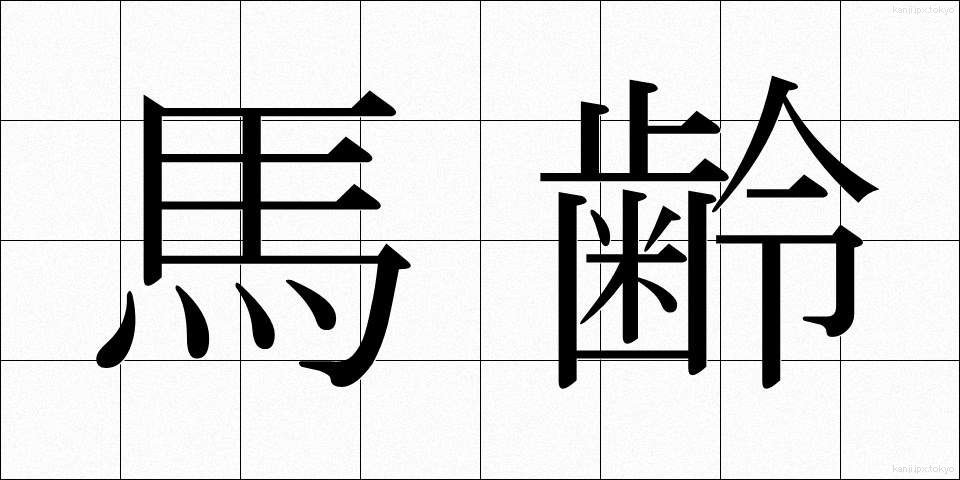 馬齢 (ばれい)