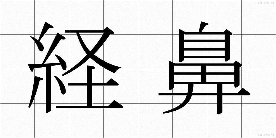 経鼻 (けいび)