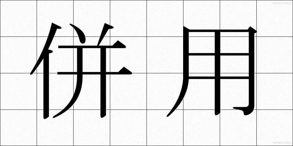 併用 (へいよう)