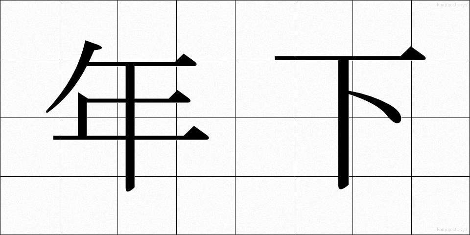 年下 (としした)