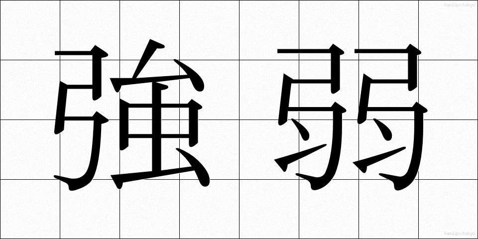 強弱 (きょうじゃく)
