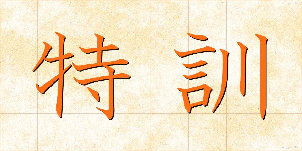 特訓 (とっくん)